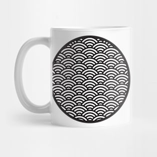 Seigaiha Traditional Japanese Pattern - Circle Mug